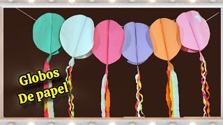 Bonita Guirnalda de globos🎈de papel con hojas de colores❤️Fiestas Cumpleaños día del niño🧸disfruta [upl. by Thorner]