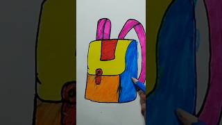 School bag drawing vedioart drawingideas [upl. by Bevvy]