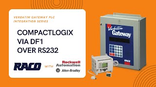 Integrating Allen Bradley CompactLogix to Verbatim Gateway via DF1 over RS232 [upl. by Prunella958]