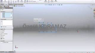 SolidWorks Scale Büyültme Küçültme [upl. by Selyn]