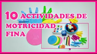 10 ACTIVIDADES DE PSICOMOTRICIDAD FINA DE 3 A 6 AÑOS [upl. by Storer121]