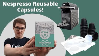 Nespresso Refillable Reusable Capsules  Use your own coffee Capmesso Review [upl. by Dorcas]