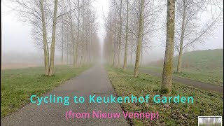 Cycling from Nieuw Vennep to Keukenhof Garden [upl. by Arykat226]