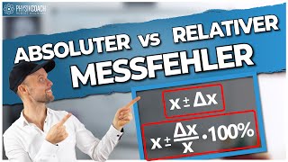 Absoluter und relativer Messfehler  Fehlerrechnung [upl. by Orsola751]