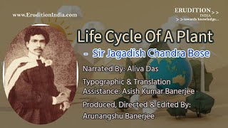 Life Cycle Of A Plant  Sir Jagadish Chandra Bose [upl. by Tierney920]