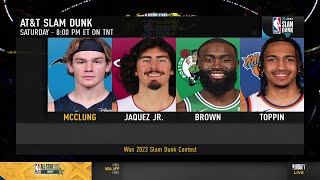 NBA TV previews 2024 NBA Dunk Contest [upl. by Renruojos948]