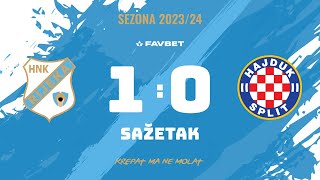 Rijeka  Hajduk 10 sažetak 29 kolo 20232024 [upl. by Jadda]