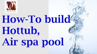 How to install a whirlpool hottub air spa diy Whirlpool bath plumbing tutorial [upl. by Aufmann]