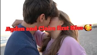 Ayden and Claires first Kiss 😁 [upl. by Haonam]