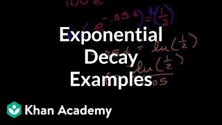 More exponential decay examples  Nuclear chemistry  Chemistry  Khan Academy [upl. by Heddi]