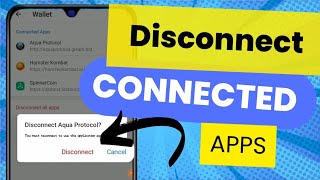 How To Disconnect Connected Apps On Telegram Wallet  Telegram Wallet [upl. by Peednama]