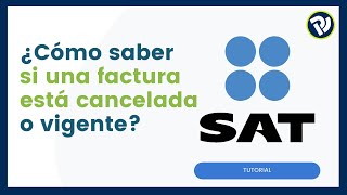 Cómo saber si una factura está cancelada o vigente [upl. by Cumine]