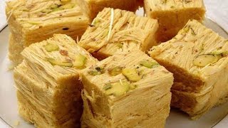 Soan papdi recipe  Diwali Food Recipe how to make soan papdi at home [upl. by Udell]