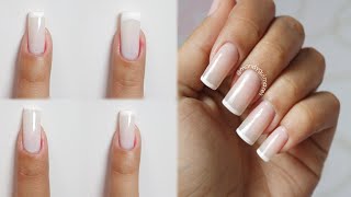 4 MANEIRAS DE FAZER FRANCESINHA NAS UNHAS  Nail Art mandyvaicasar [upl. by Levana]