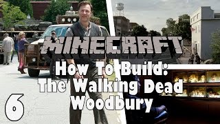 Minecraft How to Build The Walking Dead Woodbury Ep6  Woodbury House Scenery [upl. by Derte]