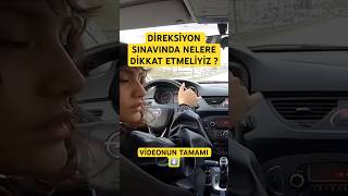 DİREKSİYON SINAVINDA NELERE DİKKAT ETMELİYİZ [upl. by Katalin]