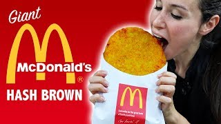 DIY GIANT McDONALDS HASH BROWN 🍟  VERSUS [upl. by Errehs]