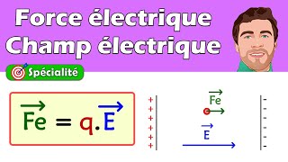 FORCE électrique et CHAMPS électrique  1ère et Terminale spécialité physique chimie [upl. by Uria238]