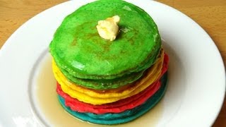 Rainbow Pancakes  One Pot Chef [upl. by Nodyroc779]