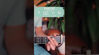 Vampire Olivia Rodrigo Guitar Tutorial  Vampire Guitar Lesson shorts [upl. by Gustavo724]