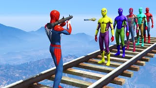 GTA V Epic New Stunt Race For Car Racing Challenge by Trevor and Shark spiderman [upl. by Rosenkrantz428]