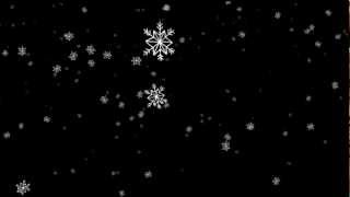 cartoon snowflakes falling big  free HD overlay footage [upl. by Ailemrac]