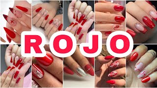 💅🏾💖Uñas Rojas Diseños En Tendencia VeranoOtoño 20222023 🔥🌈😍Acrílicas Modernas bonitos diseños✨ [upl. by Atilrak]