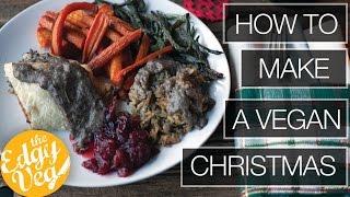 Easy Vegan Christmas Dinner  Cranberry Sauce  Beef Wellington  Epic Dessert  The Edgy Veg [upl. by Wynnie]