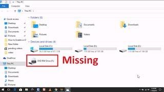 How to Fix DVD Drive Missing From File Explorer in Windows 7810 [upl. by Ennoirb]