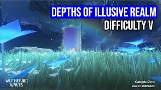 Depths of Illusive Realm  Difficulty V with Jiyan Final Boss Only  Wuthering Waves [upl. by Lowe]