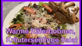 Warmer Käferbohnen und Kräuterseitlinge Salat [upl. by Llirred]