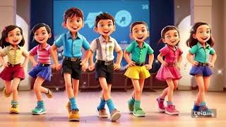 Hokey Pokey  Kids Dance Song  Childrens Songs [upl. by Kowatch]