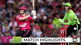 Steve Smith steals the show as Sixers smash Thunder  BBL12 [upl. by Pauletta]