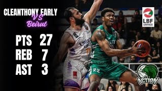 Cleanthony Early highlights against Beirut  Beirut VS Sagesse Final 4 Game 1 20232024 [upl. by Adleremse234]