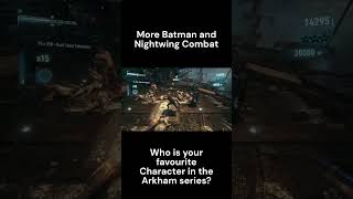 More Nightwing and Batman combat batmanarkhamknight batman games gaming superhero dcuniverse [upl. by Evadne955]