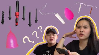 Quizzing my Boyfriend on Female Products  Philippines [upl. by Rush378]