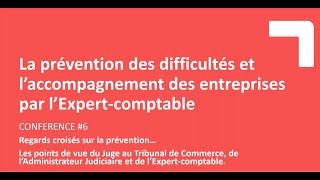 Prévention des difficultés et accompagnement des entreprises  Regards croisés [upl. by Verine]