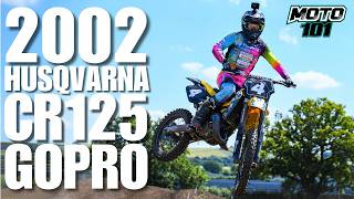 GOPRO 2002 Husqvarna CR125 Flat Out Around Moto101 [upl. by Santiago]