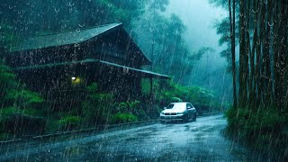 Chuva Forte para DORMIR IMEDIATAMENTE e Relaxar 💤 Som de Chuva e Trovoadas na Estrada da Floresta [upl. by Simonetta]