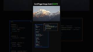 Scroll Trigger Image Zoom GSAP 😍 gsapanimation gsap webdeveloper trending viral [upl. by Wendie906]