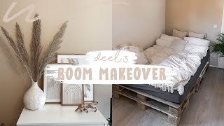 DIY 2persoonsbed van PALLETS amp Kamer INRICHTEN 🌻 Deel 3  Floor Delver [upl. by Aciret]