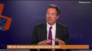 BCE Fed  des baisses de taux trop timides pour les marchés [upl. by Enytsuj60]