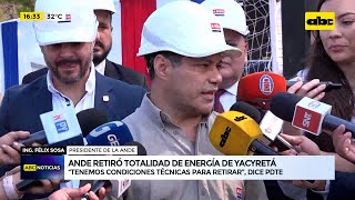 Ande retiró la totalidad de energía de Yacyretá [upl. by Artina]