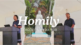 Homily  Dereck Paiaaua SDB Year 1 Student [upl. by Euqinad]