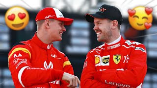 Sebastian Vettel and Mick Schumacher Moments [upl. by Abrahamsen25]