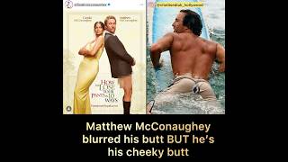 Matthew McConaughey blurred his butt BUT he’s his cheeky butt matthewmcconaughey cheeky [upl. by Yggep]