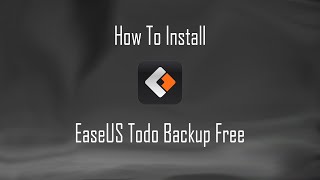 Installing EaseUS Todo Backup Free [upl. by Ellerehs]