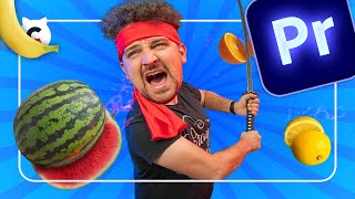 Advanced FRUIT NINJA Effect Premiere Pro Tutorial [upl. by Yedsnil328]