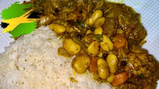 Jamaican Curry Chicken Back amp Chicken Foot  COUNTRY STYLE COOKING 🇯🇲 cookwithme [upl. by Wilsey7]