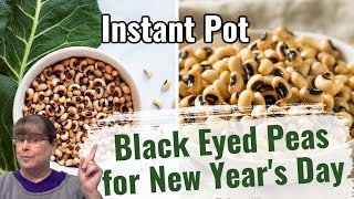 Vegan Instant Pot Creamy Black Eyed Peas [upl. by Eggleston]